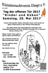 Tag der offenen Tür 2017 - Kinder und Küken - Din-A3 Plakat