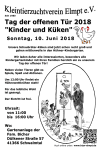 Tag der offenen Tür 2018 - Kinder und Küken - Din-A3 Plakat